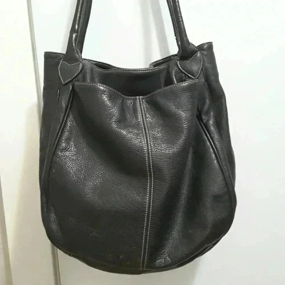 Sophia Caperelli Black Leopard Lining Shoulder Bag - Picture 1 of 13